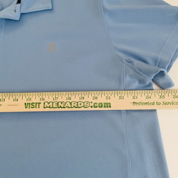 Izod Golf Polo Shirt Men's XL Light Blue Performance Short Sleeve Collared Logo - Picture 11 of 12